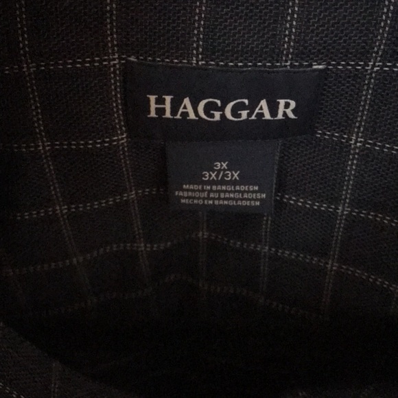 Mens plus size button up blue long sleeve shirt - Picture 2 of 3